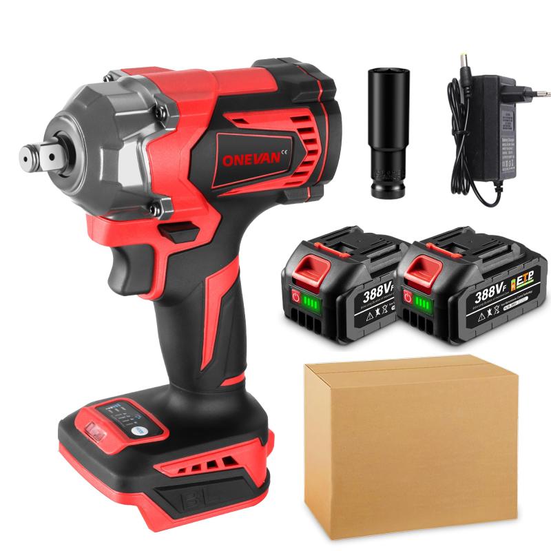 ONEVAN インパクトレンチ 18v 充電式 電動インパクトレンチ 18vマキタのバッテリー 互換可能 緩めトルク700N・m 締め付けトルク630N・m タイヤ交換 正逆転両用 4速切り替え 逆転自動停止機能 LEDラ｜ブリルビ
