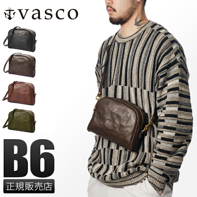 【最大56倍 4/8限定】vasco ショルダーバッグ ショルダーポーチ メンズ 本革 レザー 日本製 ヴァスコ バスコ vs-296l