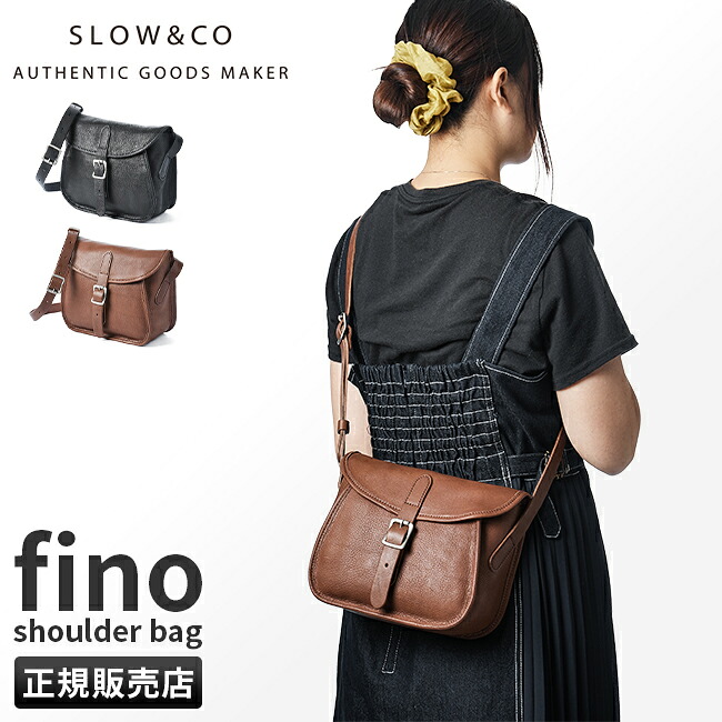 【5H限定豪華プレゼント 7/23 19時~】SLOW スロウ バッグ ショルダーバッグ メンズ レディース ブランド ミニ レザー 本革 日本製 軽量 小さめ 斜めがけ フィノ fino 306S41K|マスターピース正規取扱店 BUGS
