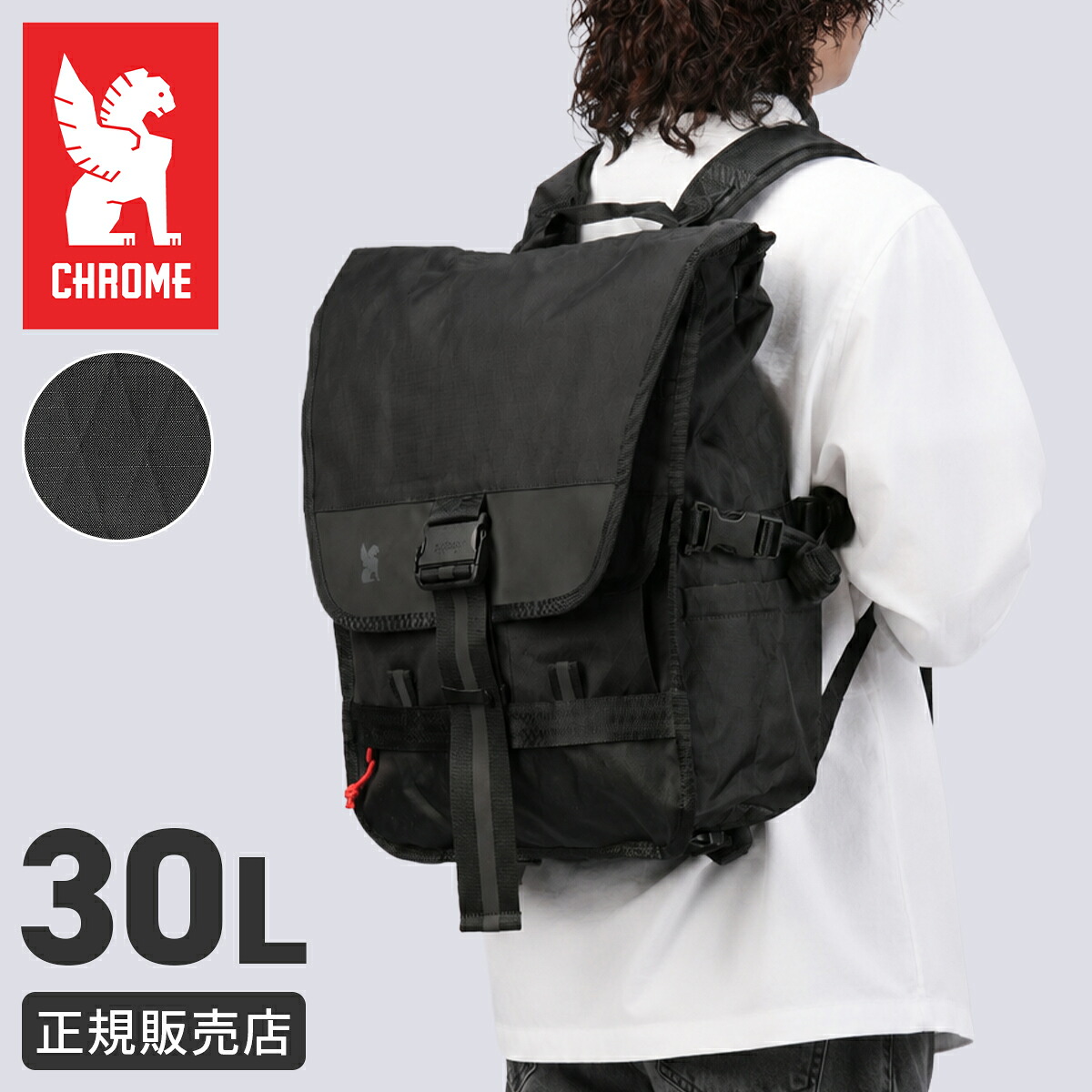 【5H限定豪華プレゼント 7/23 19時~】【限定公式マスク付き】クローム インダストリーズ ワルシャワ リュック バックパック 30L B4 撥水 防水 耐水 ブラックBXRF CHROME INDUSTRIES WARSAW BG390|マスターピース正規取扱店 BUGS