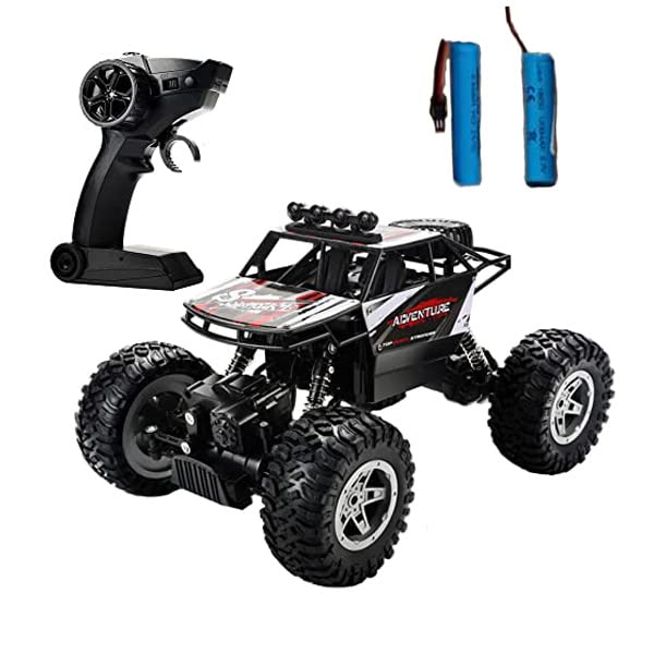 ラジコンカー オフロード 4WD 四輪駆動RCカー リモコン 90分 1/16 2.4GHz リモコンカー 防振 贈り物 LED