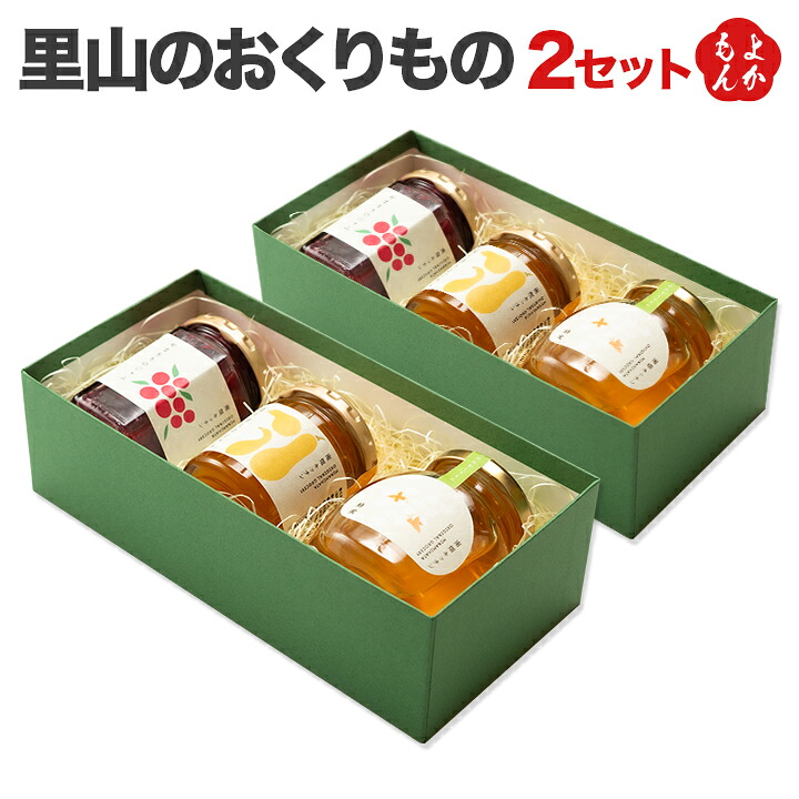 里山のおくりもの ２セット（やまももジャム150g ×2・ぼうぶらジャム110g ×2・はちみつ200g ×2）【送料無料】南畑ぼうぶら会議 南畑キッチン 果実ジャム 日本古来のかぼちゃジャム 純粋蜂蜜 九州 福岡 お取り寄せグルメ 福岡県よかもんショップ