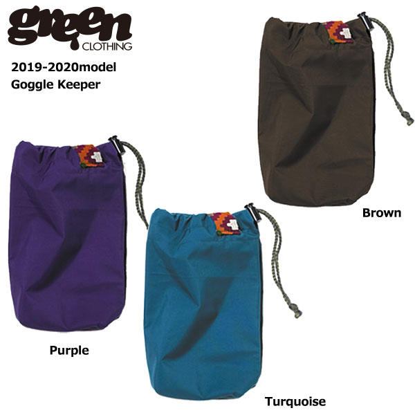 green clothing Goggle Keeper / グリーンクロージング ソフトゴーグルケース 2019-2020モデル