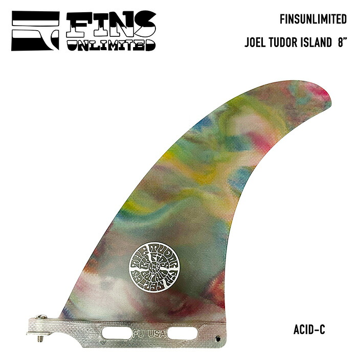 FINS UNLIMITED Joel Tudor Island 8 Acid-C single fin / フィンズアンリミテッド ジョエル・チューダー アイランド シングルフィン アシッドカラー|bussel store