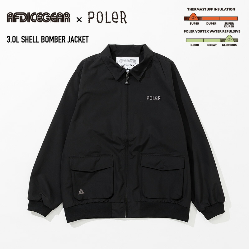 AFDICEGEAR × POLeR 3.0L SHELL BOMBER JACKET / エーエフディーアイスギアとポーラーの共同研究