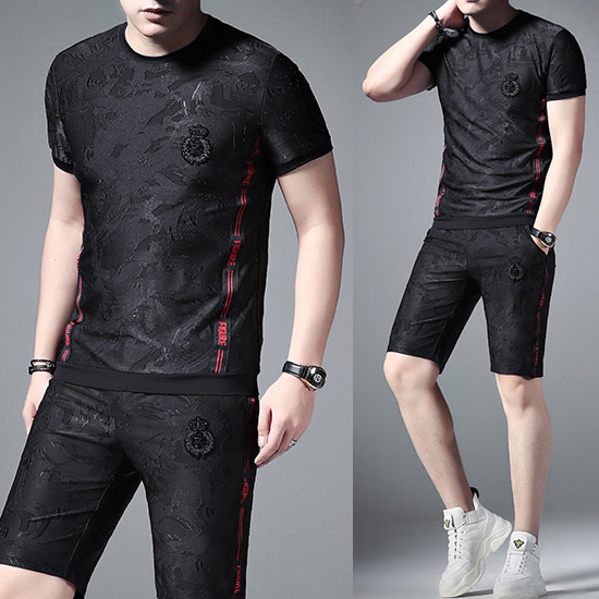 楽天市場 Tシャツ メンズ 刺繍 エンブレム ライン 幾何学 総柄 半袖 Tシャツ メンズファッション オラオラ系 夏服 オシャレ 悪羅悪羅系 ヤンキー チンピラ マイルドヤンキー ストリート系ファッション ラグジュアリースタイル お兄系 大人スタイル バスター 春 夏