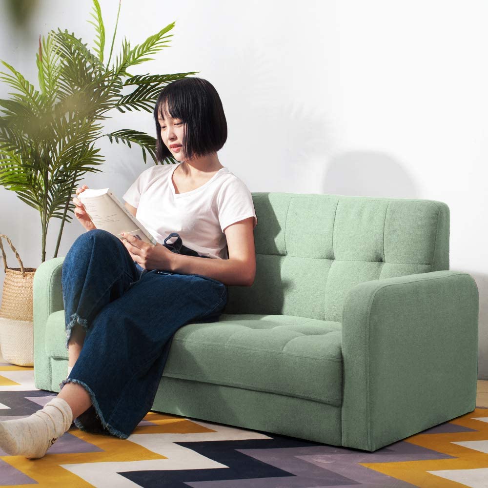 楽天市場 ソファー ソファ 2人掛け コンパクト 天然木脚 リビングソファー 北欧 ファブリック おしゃれ 新生活 組立簡単 小さい 一人暮らし 幅約110cm 2way ファブリック おしゃれ 新生活 北欧スタイル ソファベッド Coco Shopping