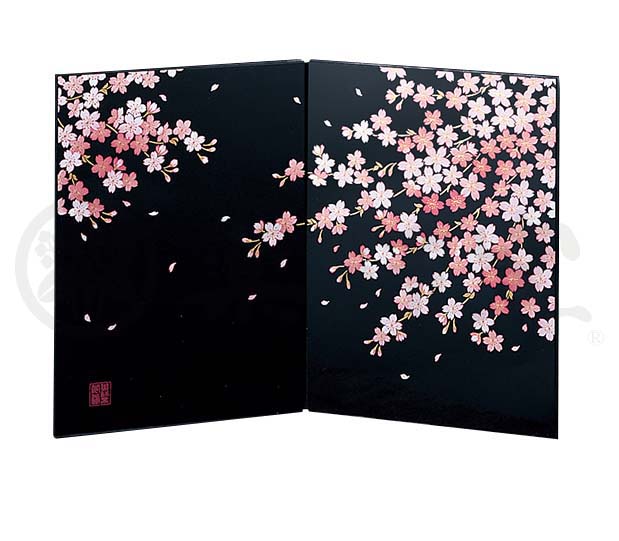 楽天市場】金箔 蒔絵屏風 桜 : 金箔逸品工芸 箔打屋