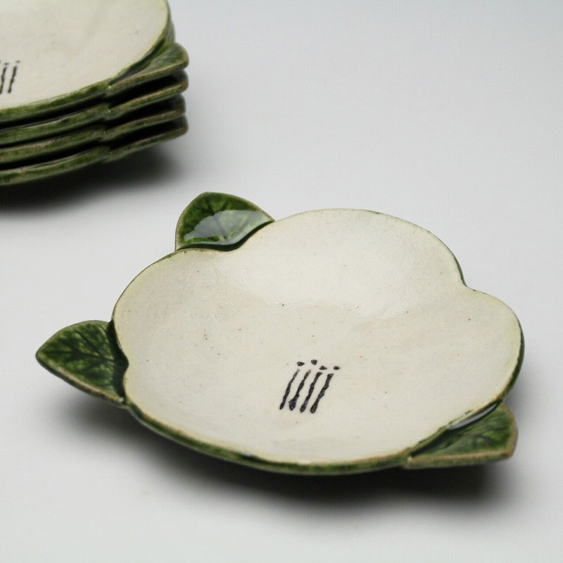 織部角皿 5枚セット 織部焼 角皿 5枚セット