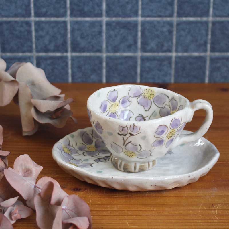 楽天市場】【粉引色桜 コーヒー碗皿（紅）】瀬戸焼 和食器 食器
