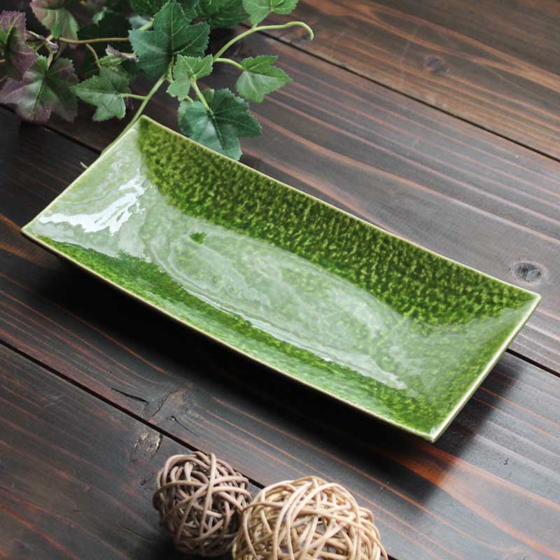 楽天市場】和食器 大和織部足付角皿 作家「金本卓也」 : うつわや悠々