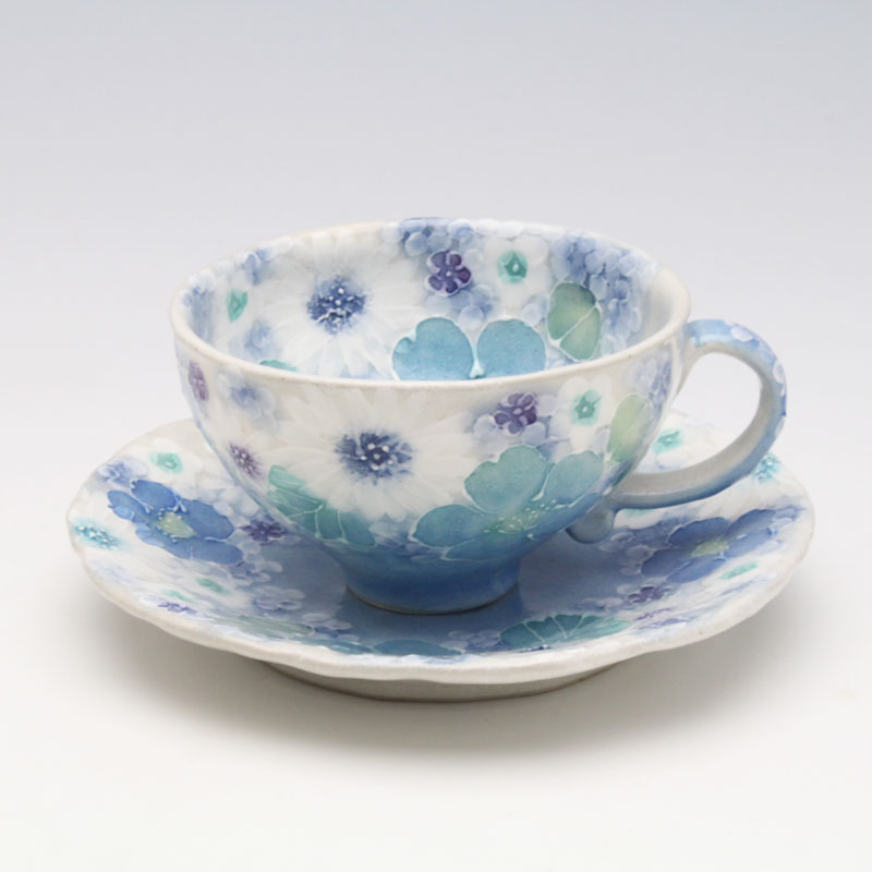 楽天市場】【青彩白花 マグ】瀬戸焼 和食器 食器 コーヒーカップ