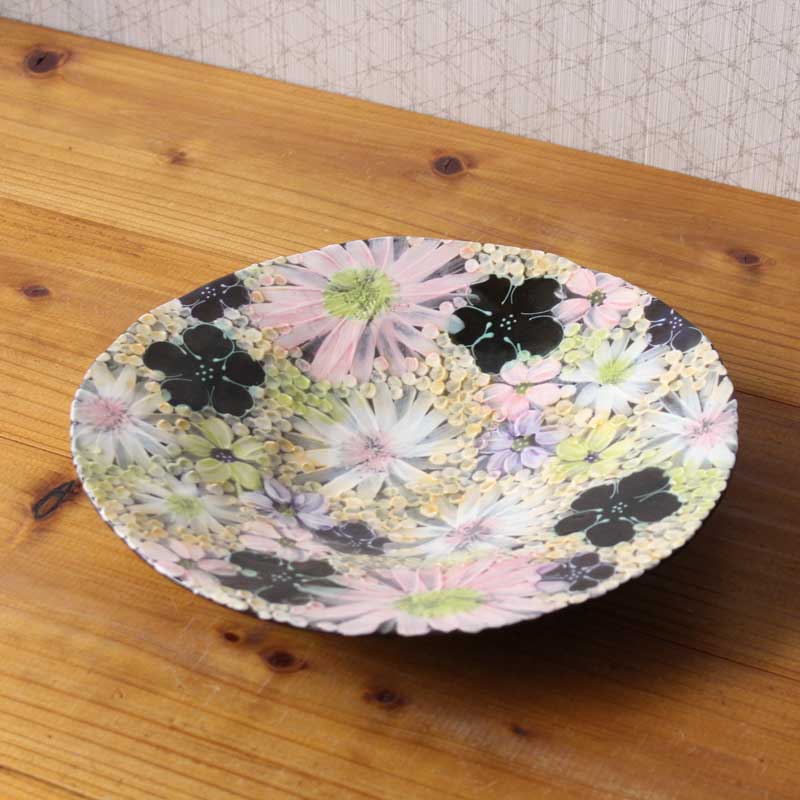 楽天市場】【藍彩白絵花 パスタ皿】瀬戸焼 和食器 食器 プレート