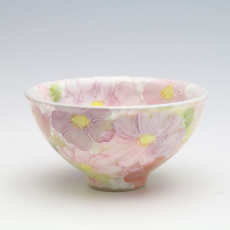 楽天市場】【紫京花 飯碗】瀬戸焼 和食器 食器 茶碗 手描き 花柄
