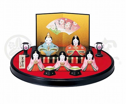 雛人形　桃の節句　雛道具　30号六点セット　金彩雪輪桜　溜塗 楽天市場】雛人形用 30号二品 金彩雪輪桜 溜塗 168983 : 高田卸方屋