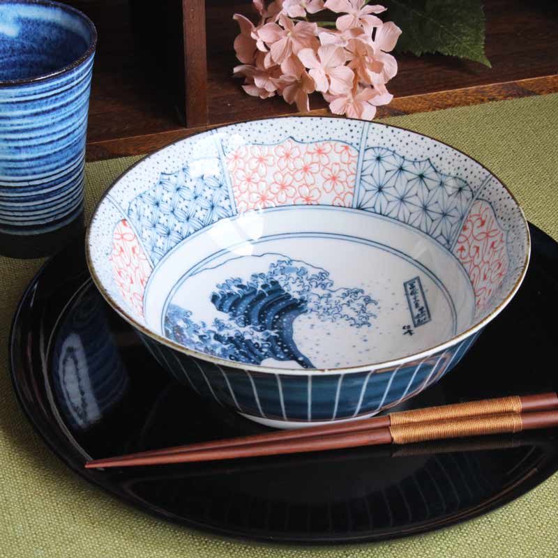 楽天市場】【Shonzui 染付瓔珞紋 らーめん鉢】普段使い 日本製 磁器