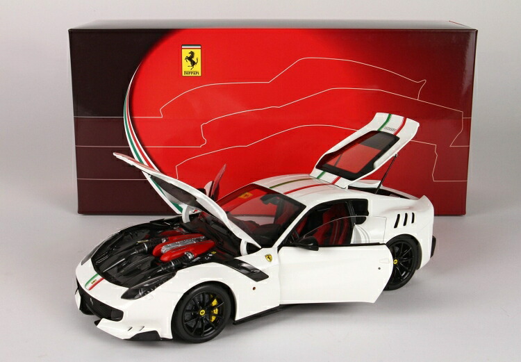 【平日即日発送可能】BBR 1/18 フェラーリ F12 TDF 2016 Avus white/Italian flag 全開閉モデル BBR182103 ferrari 2001500101493 ミニカー モデルカー 送料無料|elife-plus