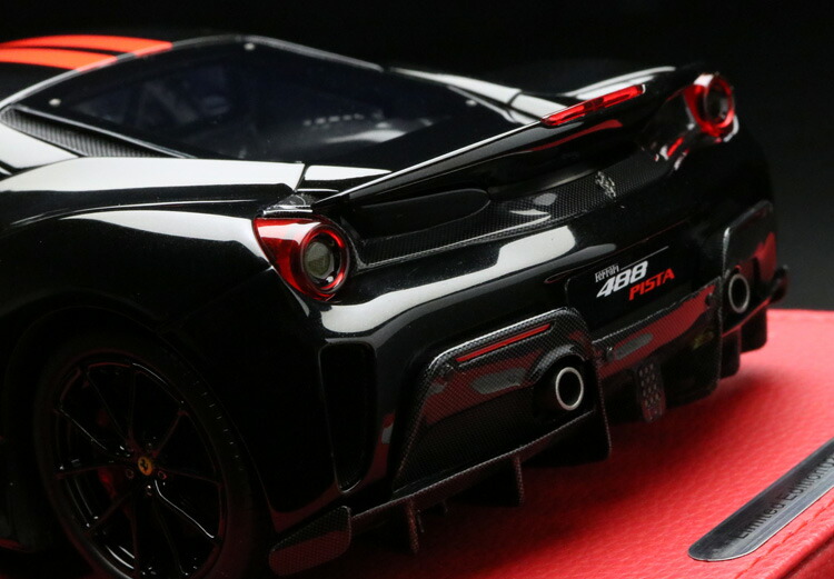 Bbr 118 Ferrari 488 Pista New Black Daytona Met P18145h Ferrari 2001500101967 Minicar Model Car