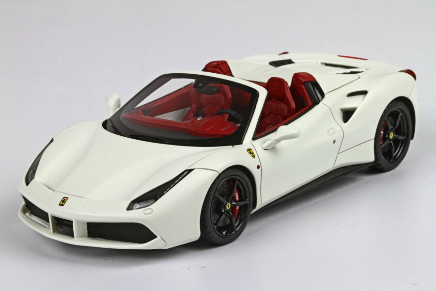 Bbr 143 Ferrari 488 Gtb Spider Matt White Bbrc173mw Minicar Model Car