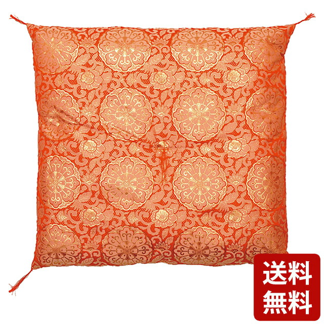 楽天市場】【仏前座布団 金襴 紺紫 化繊綿入】[座布団 導師布団 お寺様