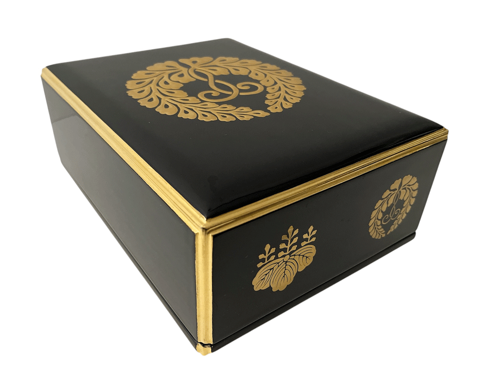 【浄土真宗本願寺派 西 】 木製 純金箔 御和讃箱 大 真っ盛り蒔絵【仏具 西紋入】