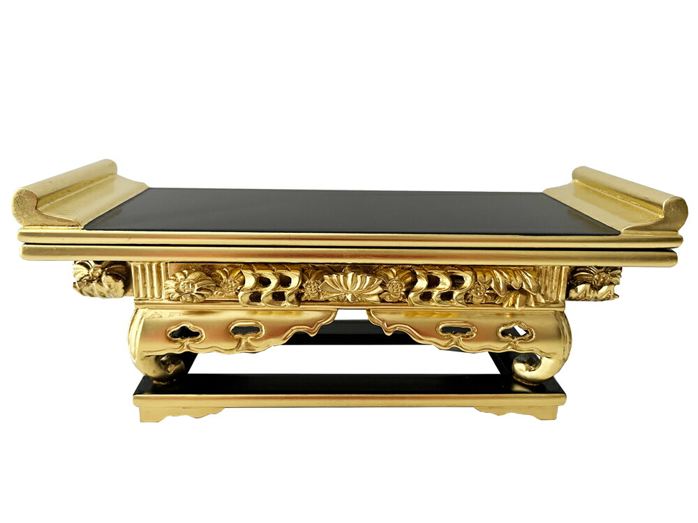 仏壇 仏具 前卓 楽天市場】【仏具】前卓 上前彫 純金 - 浄土真宗 本願寺派など西
