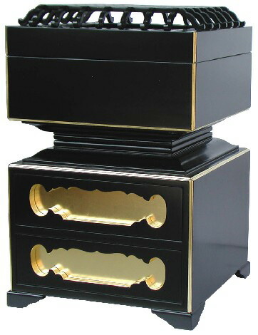 寺院仏具 常香盤 1尺 黒 銅落とし付 10寸 仏具 寺院用 各宗派