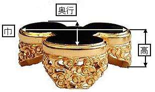 お寺さま用 仏具 洲浜香盤 8.0寸