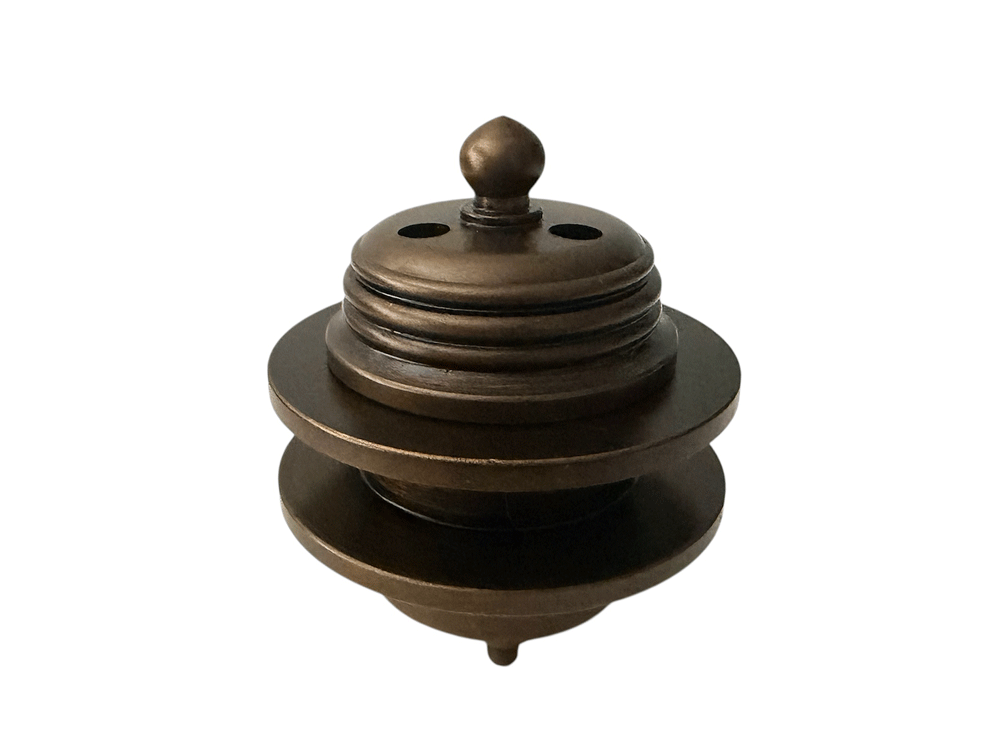 仏具 火舎香炉 色付 1.4寸 【浄土真宗本願寺派 西 香炉 】