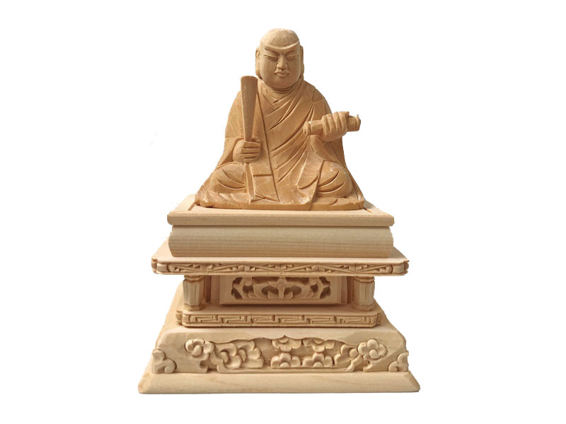 楽天市場】【ポイント10倍】仏像 桧木 日蓮宗 日蓮聖人 1.8寸 高さ