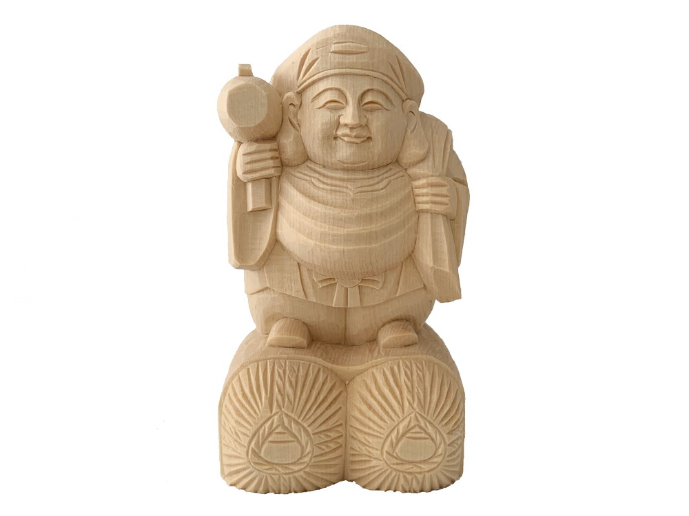 楽天市場】【P2倍☆15日迄】仏像 総白木 大黒天 2.0寸〜5.0寸 日蓮宗