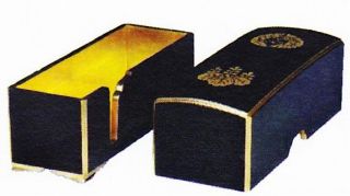 寺院用 仏具 お経箱 純金箔 【本願寺派 西】