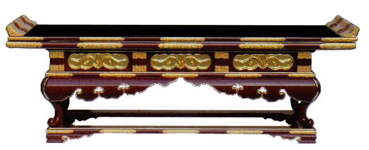 仏壇　仏具　前卓 楽天市場】寺院用 仏具 (本願寺派 西) 寺院仏具 祖師.御代前 前
