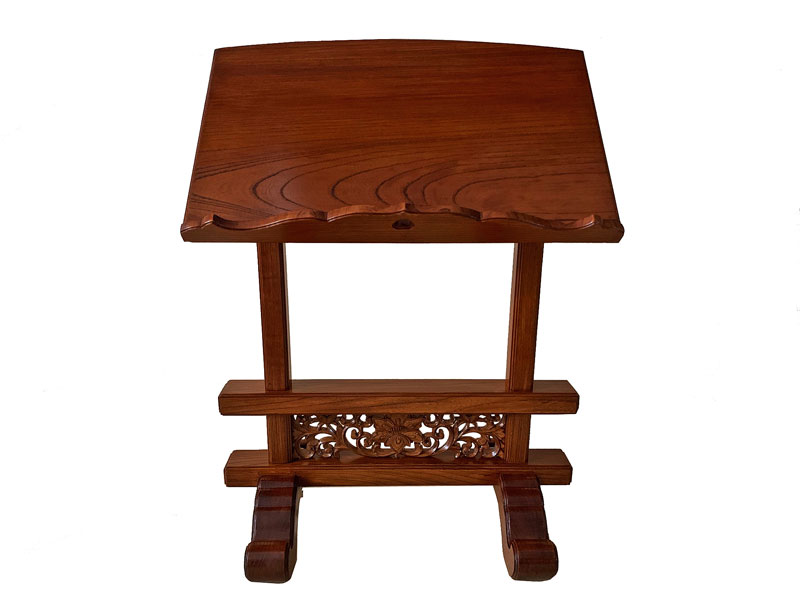 楽天市場】【寺院用仏具】自在見台天然木製黒塗面朱仕様【日本製／国産