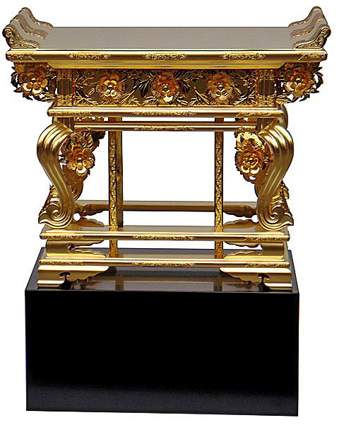 お寺さま用 仏具（真宗大谷派 東） 御賛卓（聖人君子卓） 台付