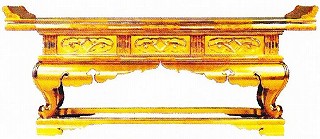 寺院用 仏具（各宗派） 上卓 三間 金具なし ２尺