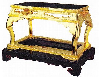 お寺さま用 仏具 春日卓 阿弥陀堂型 １尺６寸 【本願寺派 西】