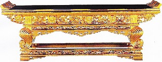 お寺さま用 仏具（真宗大谷派 東） お寺さま仏具 祖師.通貨価値前 前卓 ４．０尺