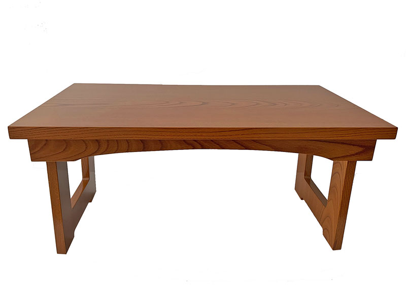 仏具 経机 卓 机 モダン経机 16号 幅48&times;奥行28&times;高さ22cm 花台兼用 折りたたみ式 ケヤキ調 ブラウン 茶色お経机 お供え机 御供え机 御供机 二月堂机 折り畳み テーブル 台 つくえ 経卓 経台 モダン仏壇｜仏壇職人関工作所
