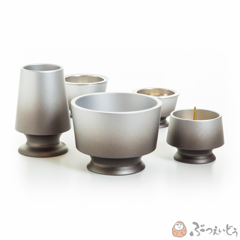 仏具　健気(けなげ)　5点セット　ロイヤルグレー 29,315円