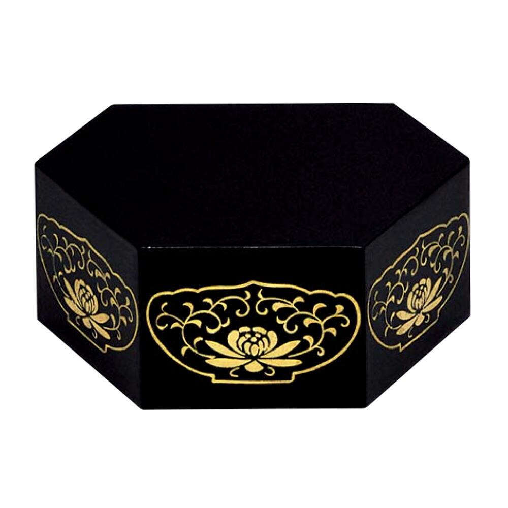 【10%OFFクーポン配布中】仏具 六角仏台（黒/特大）｜仏壇・仏具専門店　ぶつえいどう 8,547円
