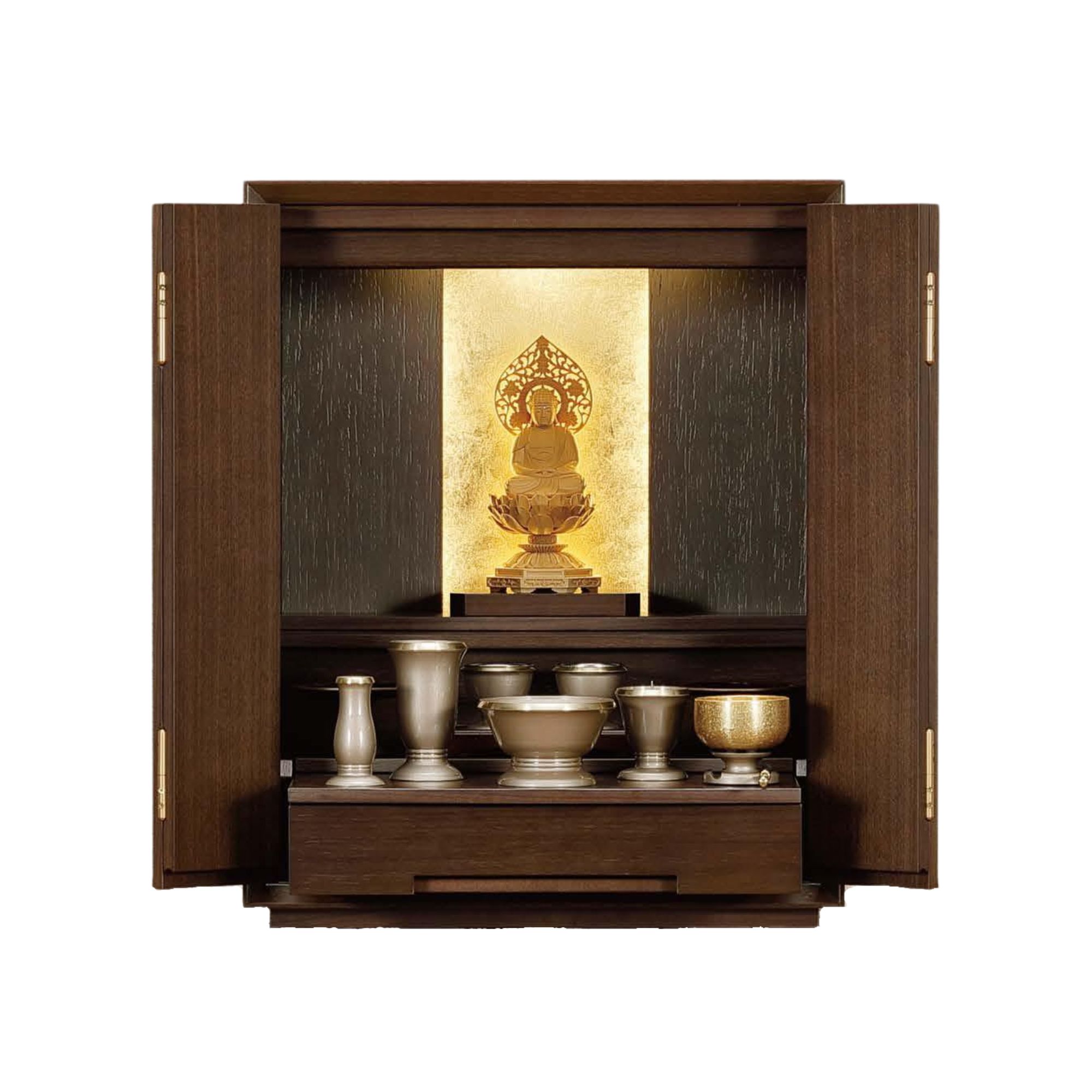 【10%OFFクーポン配布中】仏壇 モダン仏壇 ウェルシアン ウォールナット 日本製｜仏壇・仏具専門店　ぶつえいどう