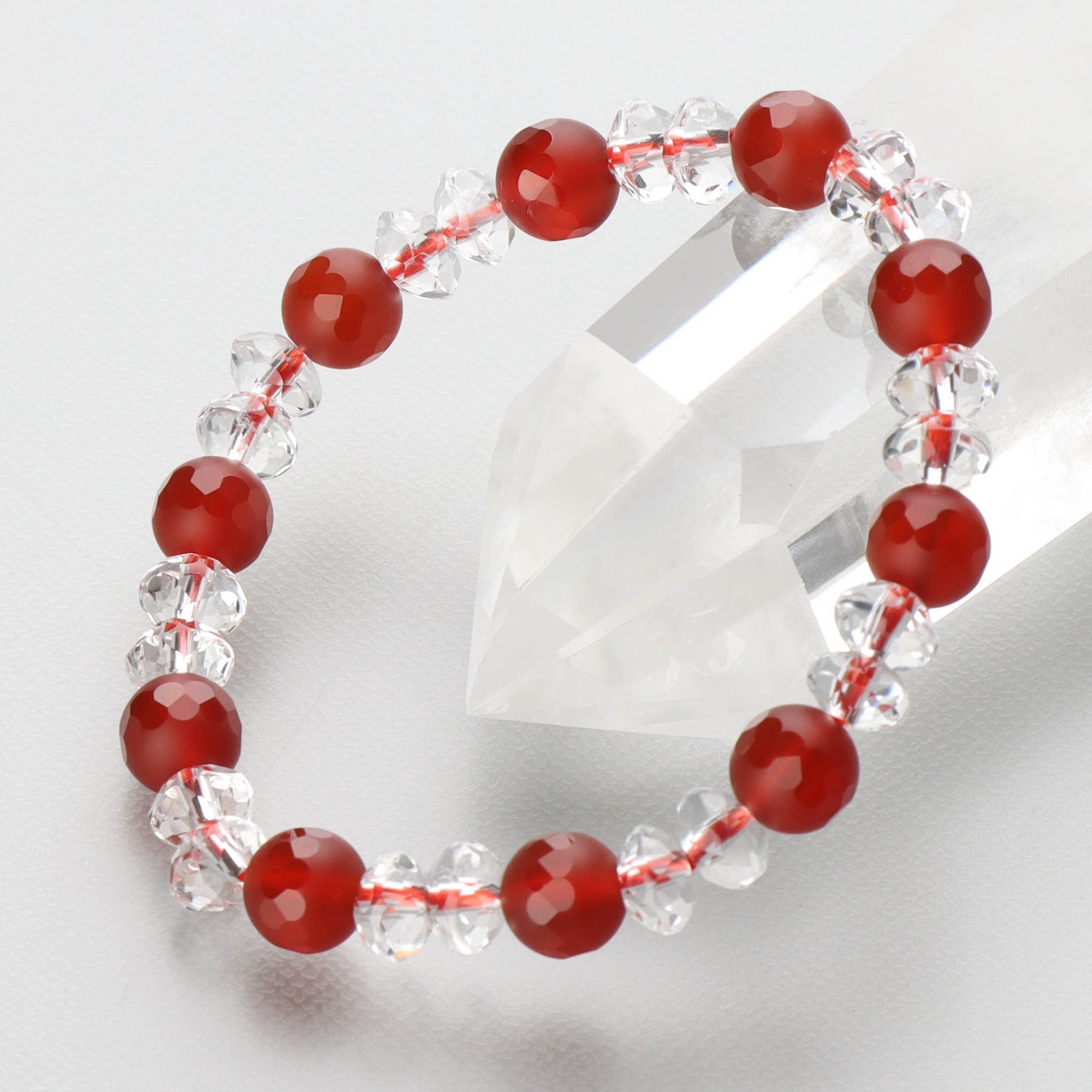 楽天市場】108玉 念珠 ブレスレット 腕輪念珠 水晶 ブルー水晶