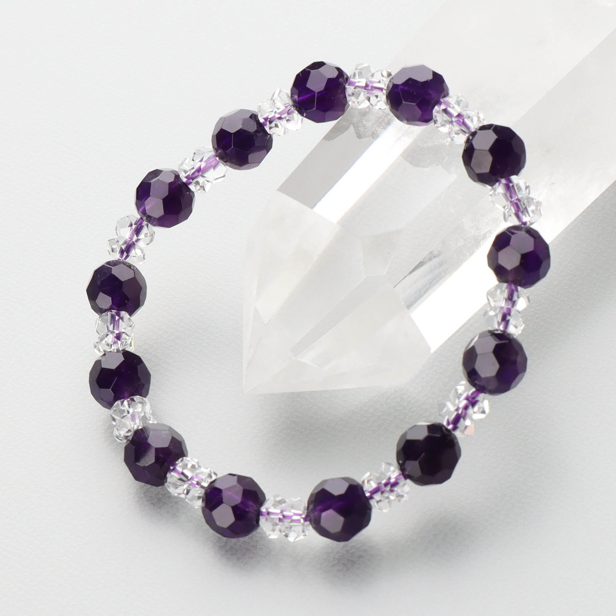 楽天市場】腕輪 ブレス 赤瑪瑙8mm雫切子・水晶スターシェイプ コンビ