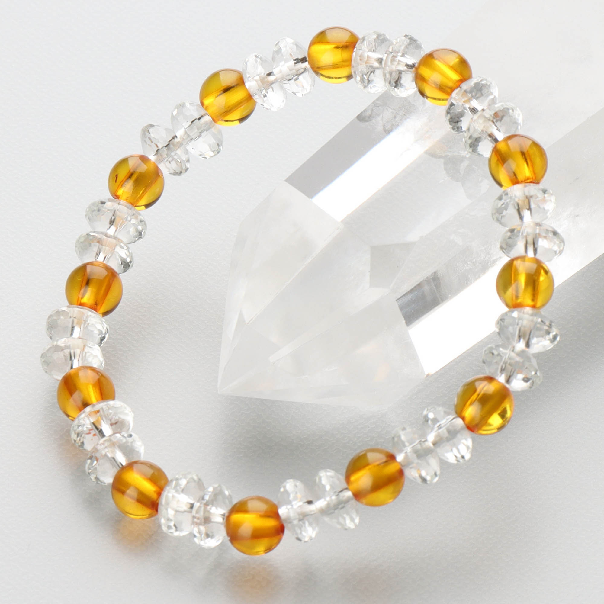 楽天市場】腕輪 ブレス 赤瑪瑙8mm雫切子・水晶スターシェイプ コンビ