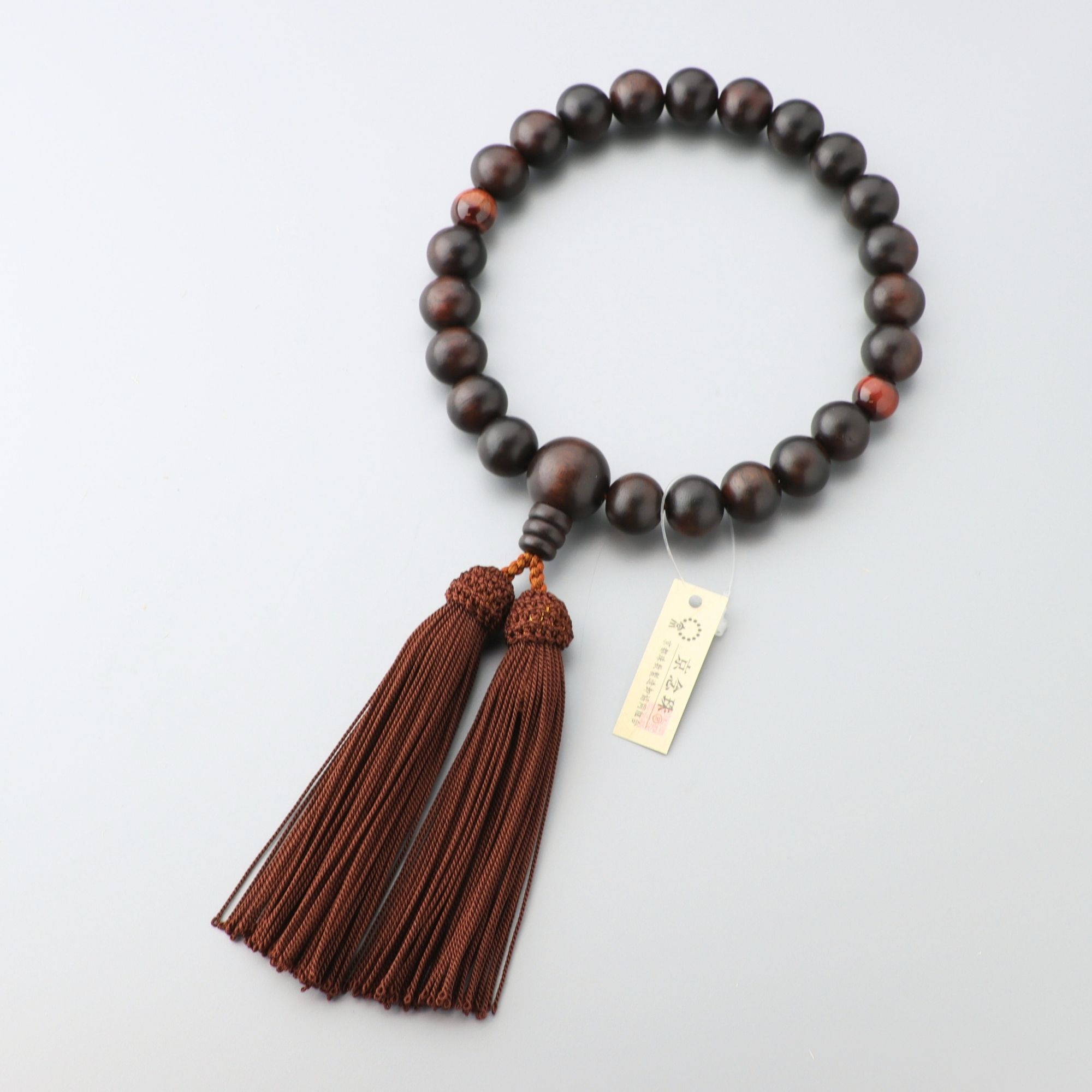 御念珠　縞紫丹念珠　数珠 御念珠 縞紫丹念珠 数珠