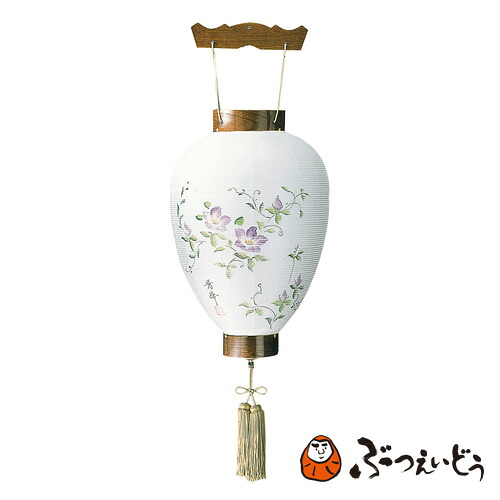 お盆用品 御所提灯 最上けやき（絹/鉄仙/新型LED電池灯付き）戒名 俗名