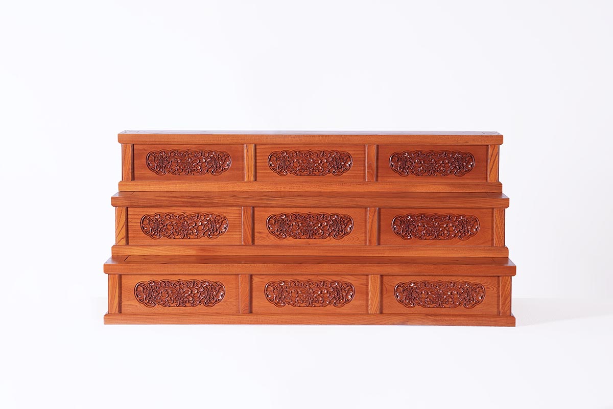 楽天市場】ひな壇 6尺須弥壇用 欅(けやき) 摺り漆 寺院用 仏具 : 木美堂