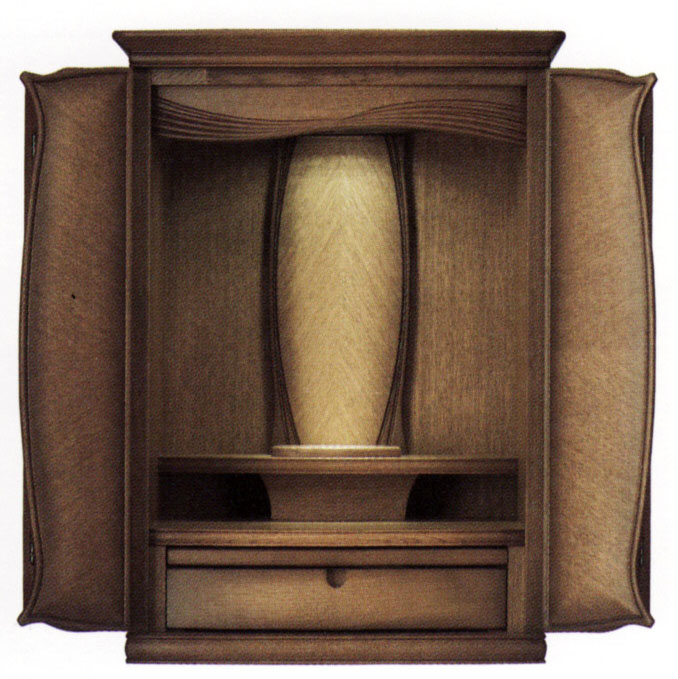 楽天市場】仏壇 深みのあるワインカラー メルモ ワイン色 上置20号