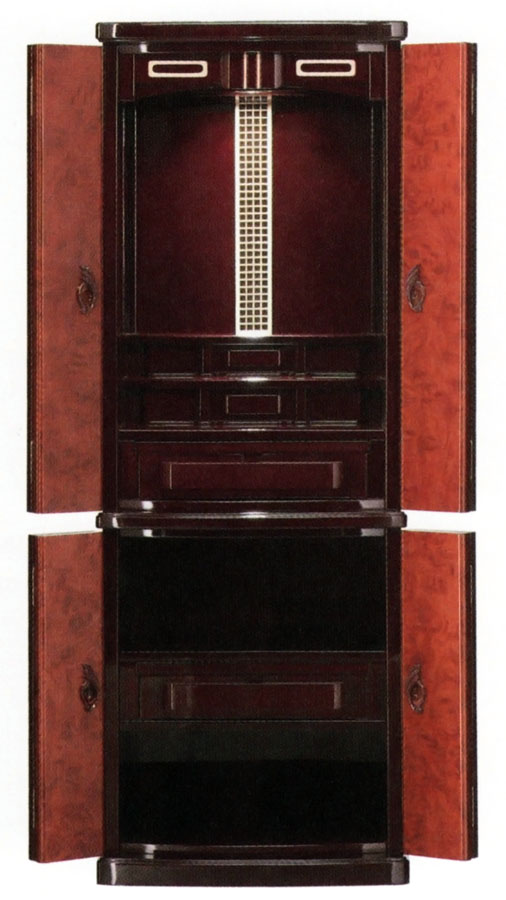 楽天市場】仏壇 深みのあるワインカラー メルモ ワイン色【モダン仏壇